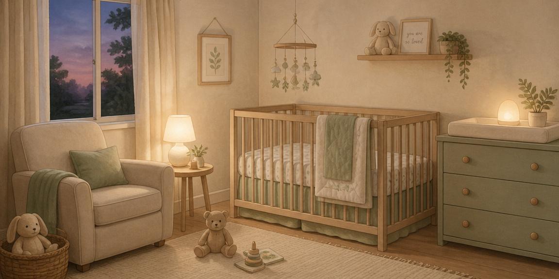 Chambre de bébé chaleureuse et apaisante